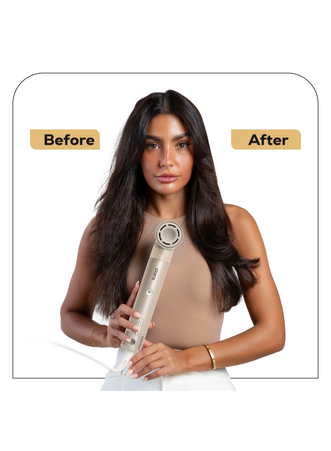 Multi Styler for All Hair Types – 6-in-1 Styling Tool with Auto-Wrap Curlers, Blow Dryer, Round & Oval Brush – 1500W Ionic Hair Styler for Frizz-Free Waves & Salon Blowouts Rose Gold - image 8