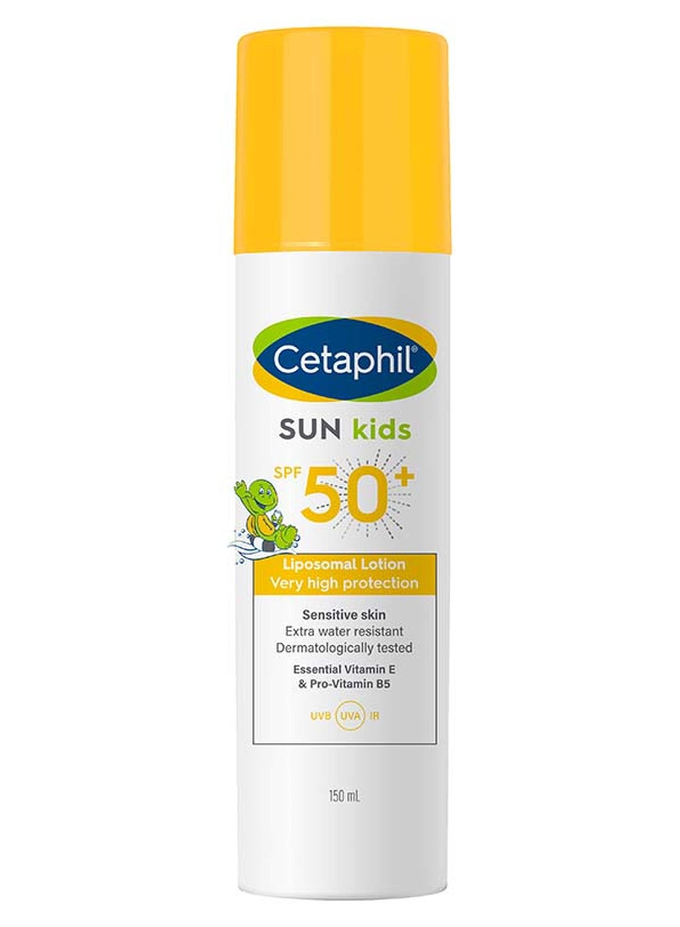 Sun Kids Liposomal Lotion Spf 50+, Face And Body Moisturizer Sunscreen For Sensitive Skin, Very High Protection And Water Resistant, Unscented 150ml