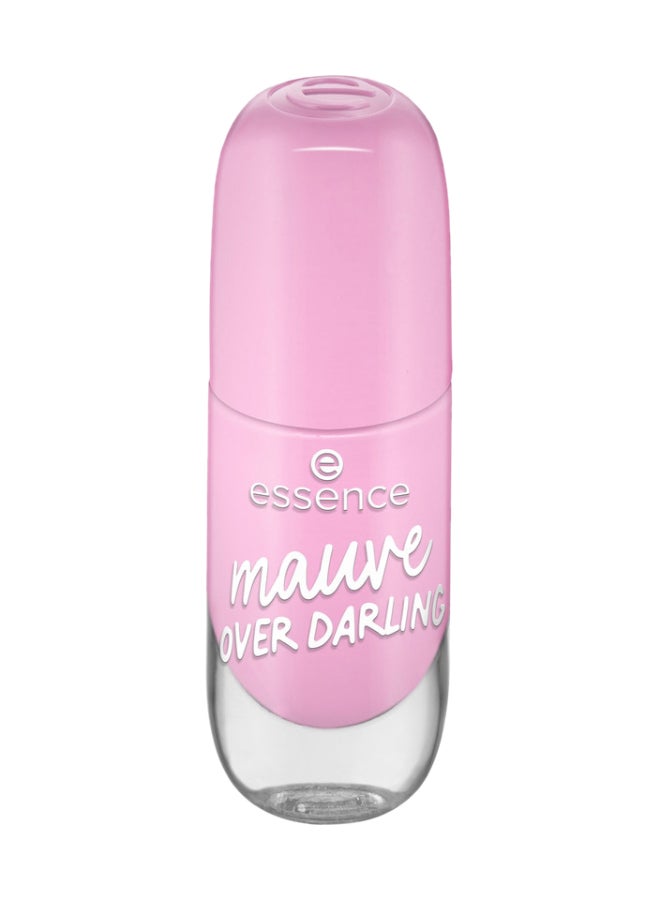 Gel Nail Polish | Colour No.80 Mauve Over Darling | Quick Dry 40 Sec | Long Lasting Glossy Gel Finish | Vegan & Cruelty-Free Nail Colour | Easy Double Touch Brush | 8ml (Pack of 1) Mauve Over Darling