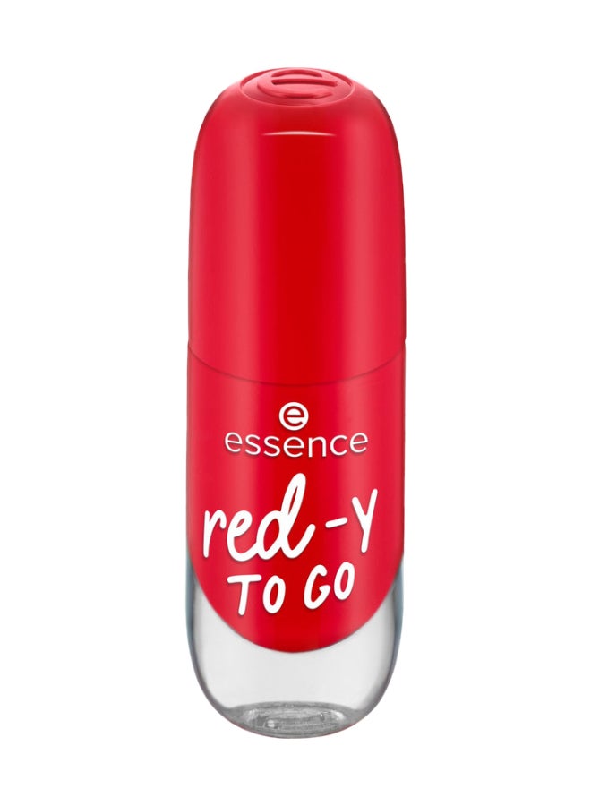 Gel Nail Polish | Shade No.56 Red y To Go | Quick Dry 40 Seconds | Long Lasting Gel Finish | Glossy Shine | Vegan & Climate Neutral Formula | Clean Beauty | Easy Application | 8ml (Pack of 1) Red-Y To Go