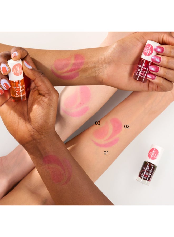 WHAT A TINT! Lip & Cheek Ink | 03 Peachy Vibes | Long-Lasting Natural Tint for Lips & Cheeks | Vegan Oil-Free Paraben-Free | Lightweight Multipurpose Makeup | 4.9ml (Pack of 1) Peachy Vibes - image 7