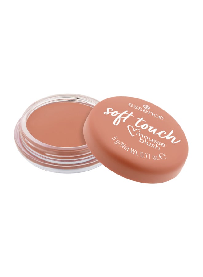 Soft Touch Mousse Blush | Nude Shade No.10 Cozy Clay | Airy Mousse to Powder Texture | Matte Natural Finish | Lightweight Oil-Free Vegan Blusher | Long-Lasting for All Skin Types Cozy Clay