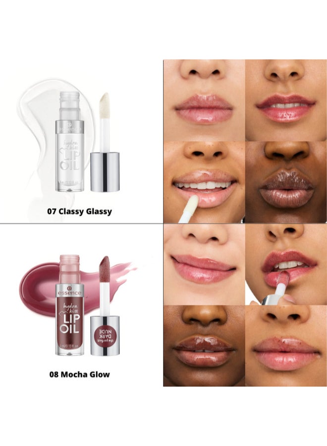 Hydra Kiss Lip Oil | 07 Classy Glassy | Intense Hydration & Glossy Finish | Infused with Hyaluronic Acid Vitamin E Jojoba Oil | Vegan Cruelty Free | Non Sticky Lip Gloss Classy Glassy - image 7