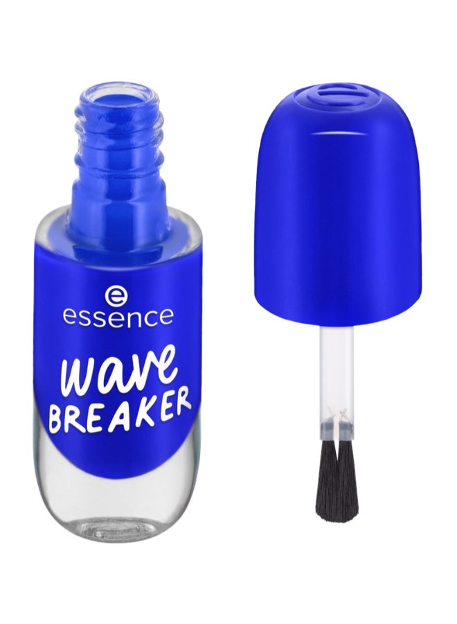 Gel Nail Polish | Colour 75 Wave Breaker | Quick Dry & Long Lasting Gel Finish | Vibrant Blue Shade | High Gloss Shine | Vegan & Climate Neutral Formula | Easy Application with Double Touch Brush | 8 ml (Pack of 1) Wave Breaker - image 2
