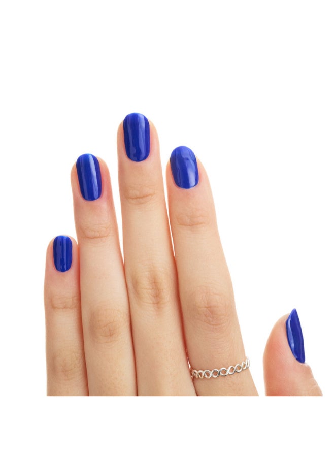 Gel Nail Polish | Colour 75 Wave Breaker | Quick Dry & Long Lasting Gel Finish | Vibrant Blue Shade | High Gloss Shine | Vegan & Climate Neutral Formula | Easy Application with Double Touch Brush | 8 ml (Pack of 1) Wave Breaker - image 4