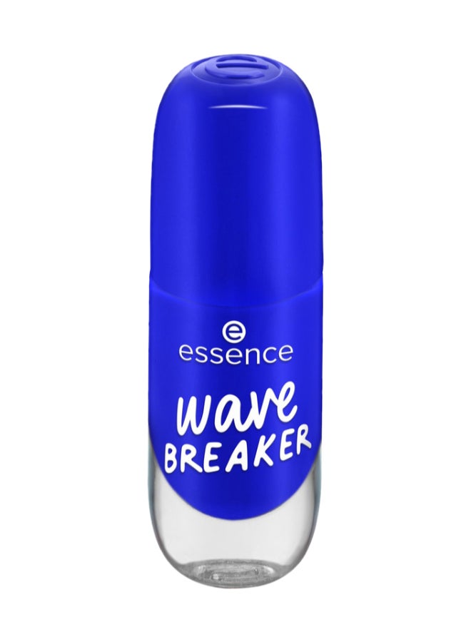 Gel Nail Polish | Colour 75 Wave Breaker | Quick Dry & Long Lasting Gel Finish | Vibrant Blue Shade | High Gloss Shine | Vegan & Climate Neutral Formula | Easy Application with Double Touch Brush | 8 ml (Pack of 1) Wave Breaker