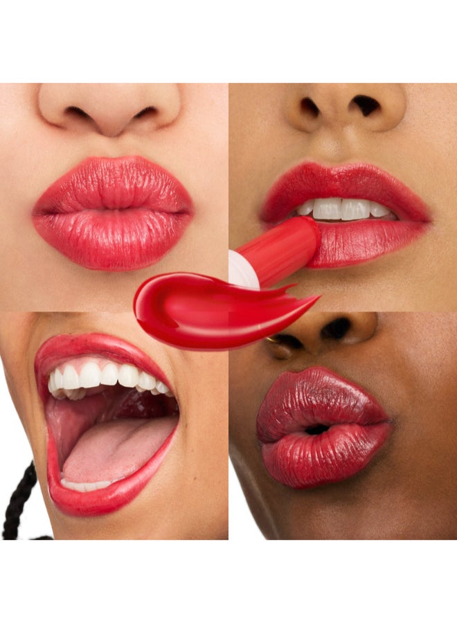 Shiny Glaze High Shine Lipstick | Shade 04 Red-dy For The Day | Highly Pigmented Red Colour | Glossy Finish | Smooth Buttery Texture | Vegan & Paraben-Free | Pack of 1 (1.9 g) Red-Dy For The Day - image 7