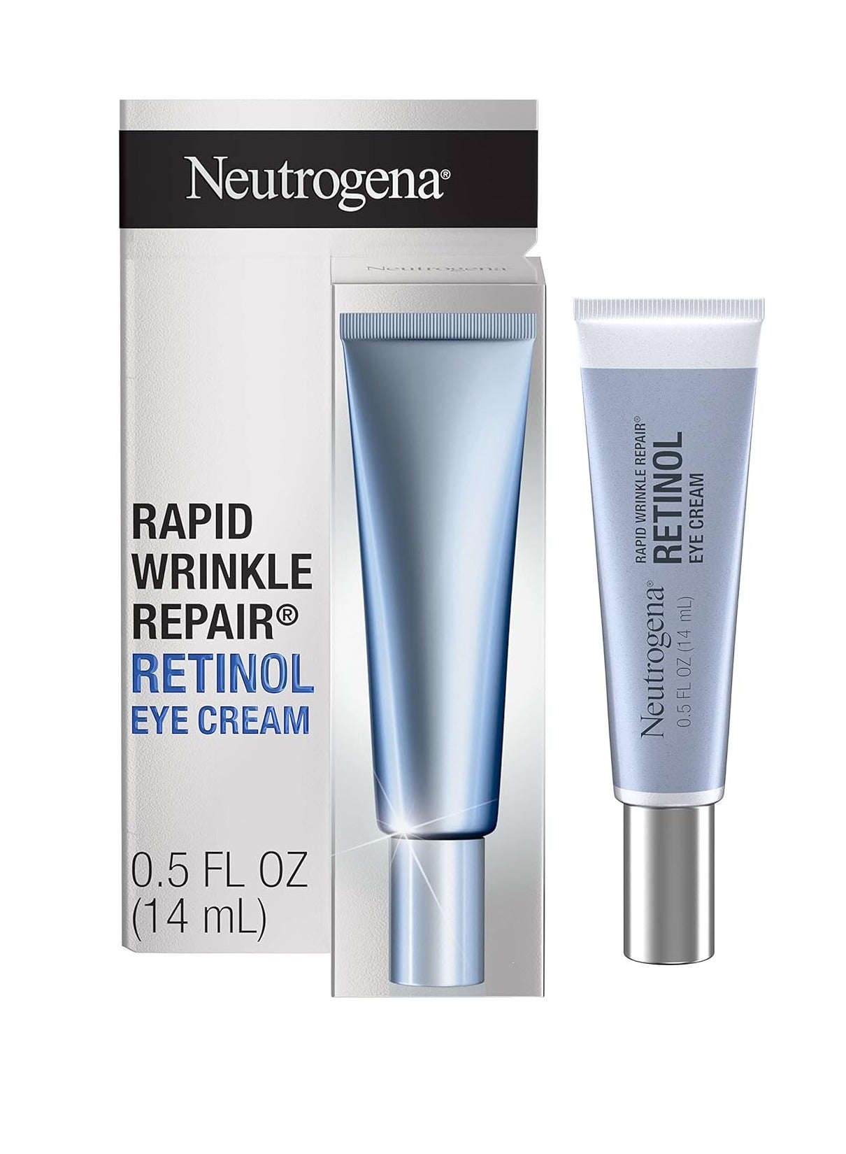 Neutrogena Retinol Eye Cream for Dark Circles, Rapid Wrinkle Repair, Daily Anti-Aging Under Eye Cream with Retinol & Hyaluronic Acid to Fight Fine Lines, Wrinkles, & Dark Spots, 0.5 fl. Oz 0.5 fl. ozFluid Ounce