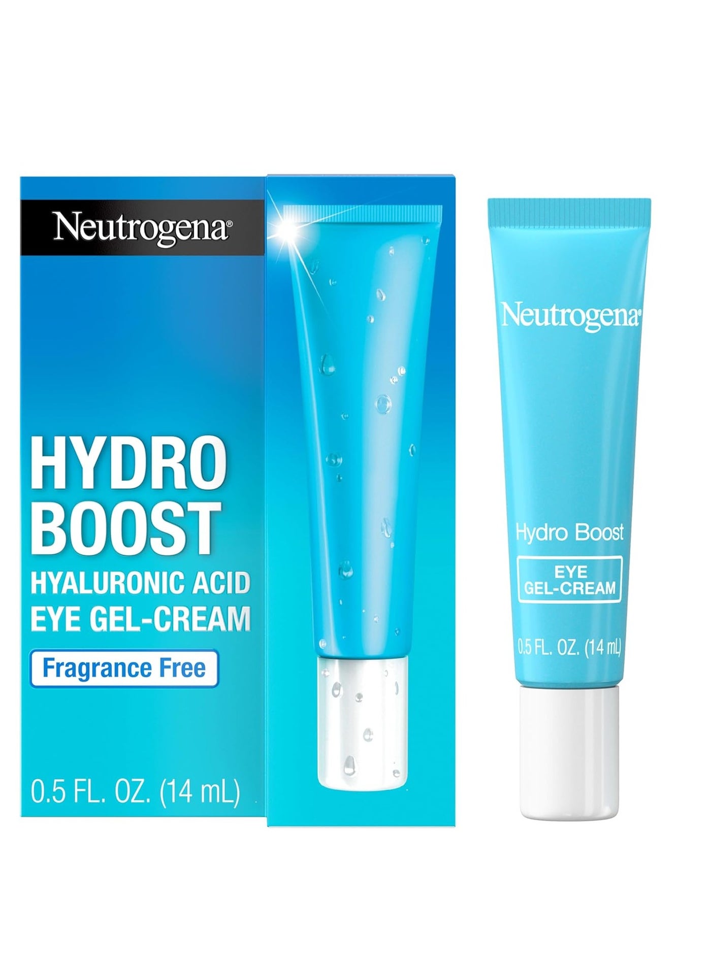 Neutrogena Hydro Boost Under Eye Cream, with Purified Hyaluronic Acid, Keeps Under Eye Area Looking Smooth & Hydrated, Fragrance Free and Non-Comedogenic, 0.5 oz 0.5 fl ozFluid Ounce