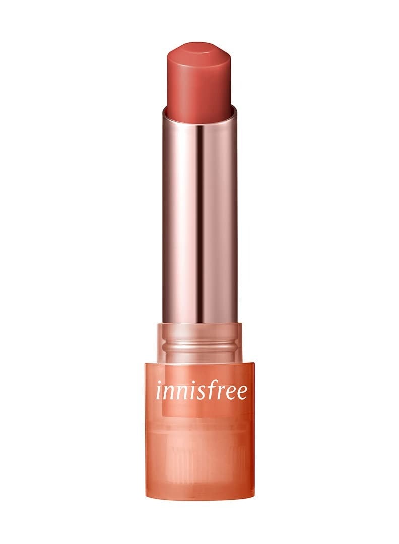 innisfree Dewy Tint Lip Balm with Hydrating Hyaluronic Acid and Ceramides, Tinted Korean Lip Balm