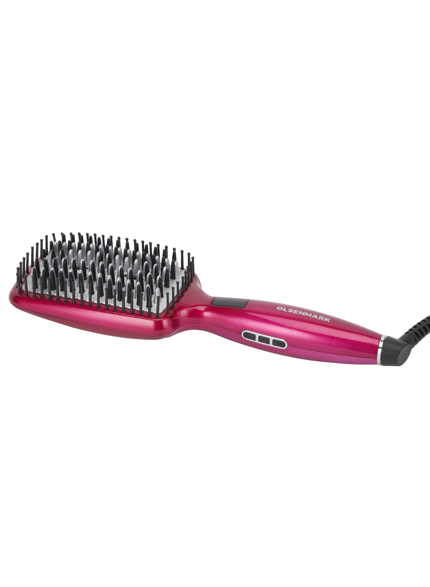 Digital Hair Straightener Brush 50W OMH4103, LCD Display, Smooth and Easy To Use Design, Ceramic Coated Plate, 60 minutes Auto Shut Off