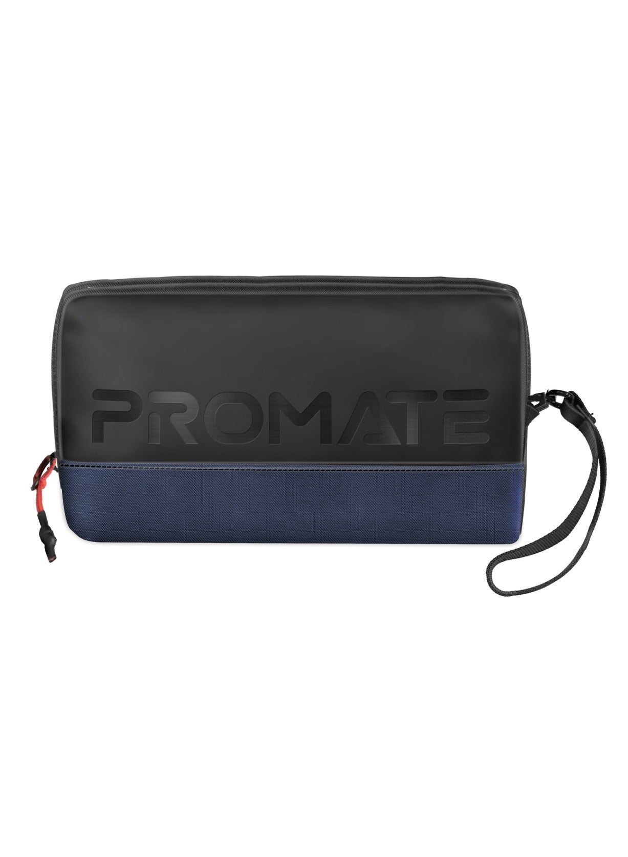 Promate Lightweight Tech Organizer Pouch with Multiple Compartments and Pockets, Water-Resistant CORDURA 1200D Fabric, Reinforced Stitching, Stylish Design, Durable Zipper, Perfect for Travel and Everyday Use – Vali Blue Blue