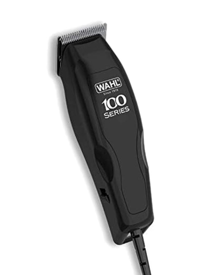 Home Pro 100 Series Hair Clipper Grooming Kit Trimmer Set With Powerful Corded Clipper Precision Ground Blades Hair Removal And Shaving Product (1395-0410) black