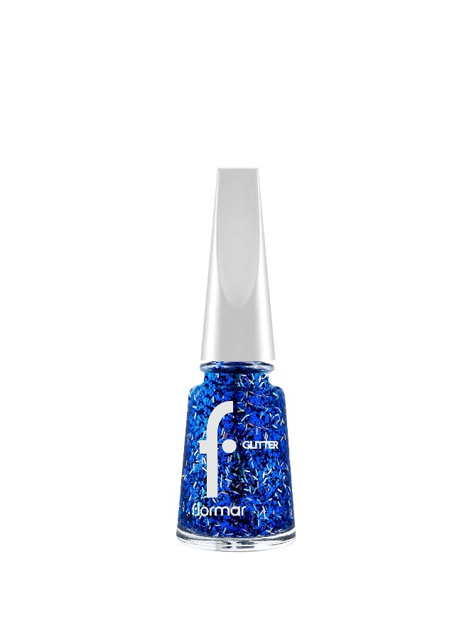Glitter Nail Enamel New - 07 Sapphire Shine 07 Sapphire Shine