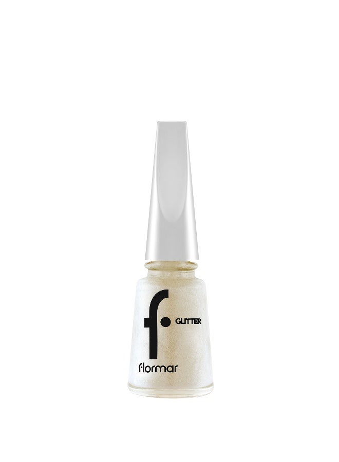 Glitter Nail Enamel New - 12 White Pearl 12 White Pearl