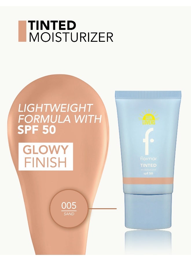 Tinted Moisturizer – 005 Sand – Lightweight Skin Tint, Hydrating Feel, Sheer-to-Light Coverage, Natural Fresh Finish 005 Sand - image 3