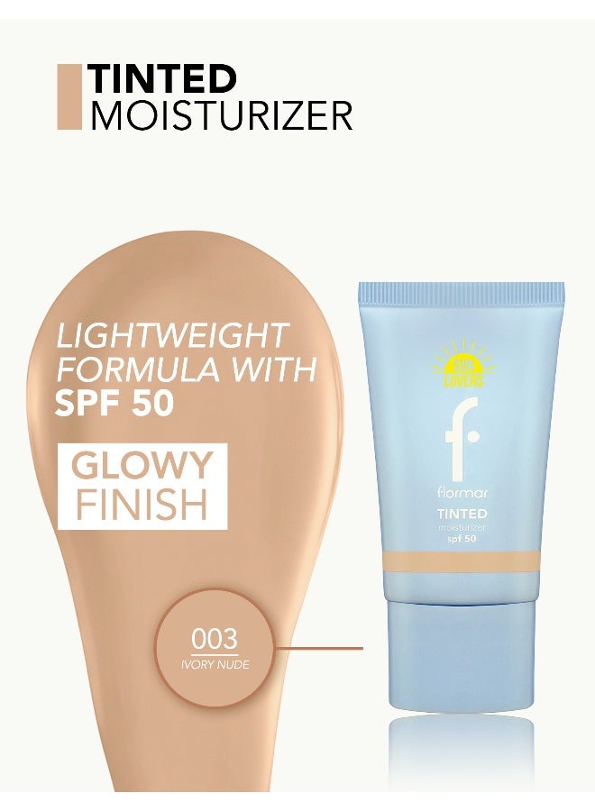 Tinted Moisturizer – 003 Ivory Nude – Lightweight Skin Tint, Hydrating Feel, Sheer-to-Light Coverage, Natural Fresh Finish 003 Ivory Nude - image 3