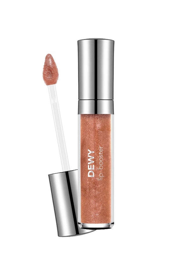 Dewy Lip Booster – 007 Bronze Elegance – Plumping Look Lip Gloss, Shiny Wet Finish, Moisturizing Feel, Non-Sticky Comfort 07 Bronze Elegance