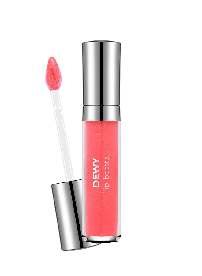 Dewy Lip Booster – 010 Pink Luster – Plumping Look Lip Gloss, Shiny Wet Finish, Moisturizing Feel, Non-Sticky Comfort 10 Pink Luster