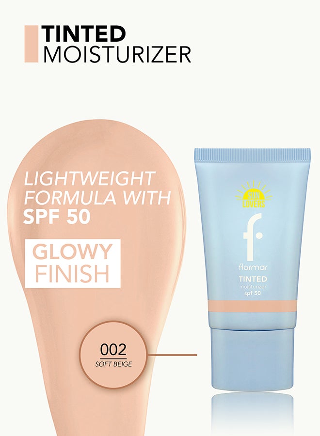 Tinted Moisturizer – 002 Soft Beige – Lightweight Skin Tint, Hydrating Feel, Sheer-to-Light Coverage, Natural Fresh Finish 002 Soft Beige - image 7