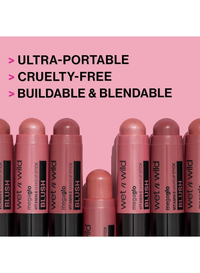 Mega Glo Vitamin And Make-Up Stick Blush - Current Jam - image 3