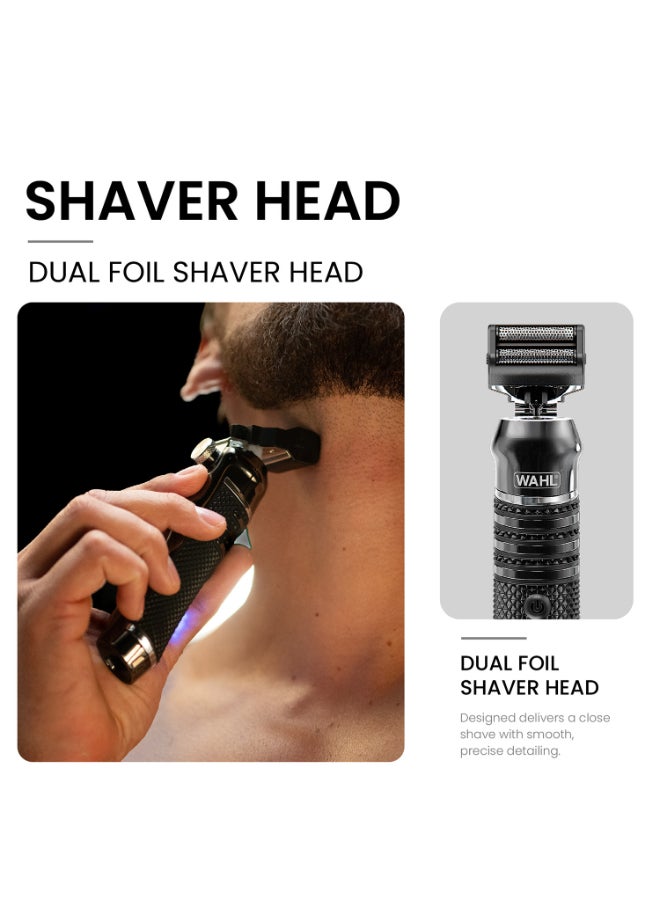 Pro Series High Visibility Skeleton 11 in 1 Corldless Trimmer | Multigroomer | Nose & Ear Trimmer | Dual Foil Shaver | DLC T-Blade 4x Closer Cutting | Waterproof | 2 Hour Run Time | 3 Min Quick Charge | 8 Attachment Guide | 3024849 black - image 5