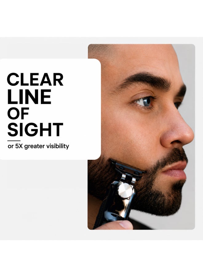 Pro Series High Visibility Skeleton 11 in 1 Corldless Trimmer | Multigroomer | Nose & Ear Trimmer | Dual Foil Shaver | DLC T-Blade 4x Closer Cutting | Waterproof | 2 Hour Run Time | 3 Min Quick Charge | 8 Attachment Guide | 3024849 black - image 8