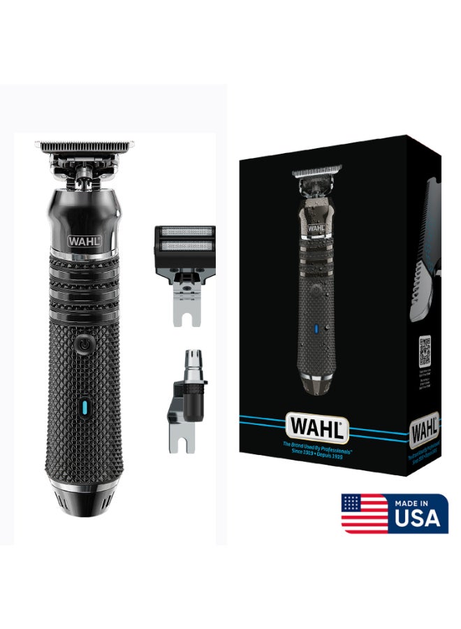 Pro Series High Visibility Skeleton 11 in 1 Corldless Trimmer | Multigroomer | Nose & Ear Trimmer | Dual Foil Shaver | DLC T-Blade 4x Closer Cutting | Waterproof | 2 Hour Run Time | 3 Min Quick Charge | 8 Attachment Guide | 3024849 black