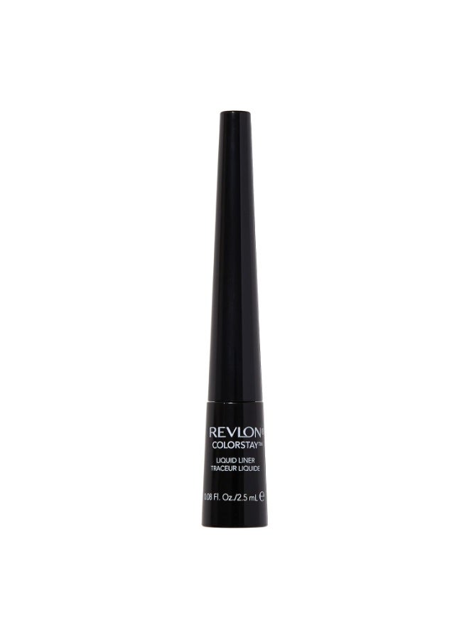 Revlon Liquid Eyeliner, ColorStay Eye Makeup, Waterproof, Smudgeproof, Longwearing with Ultra-Fine Tip, 251 Blackest Black, 0.08 Fl Oz (Pack of 1) Blackest Black