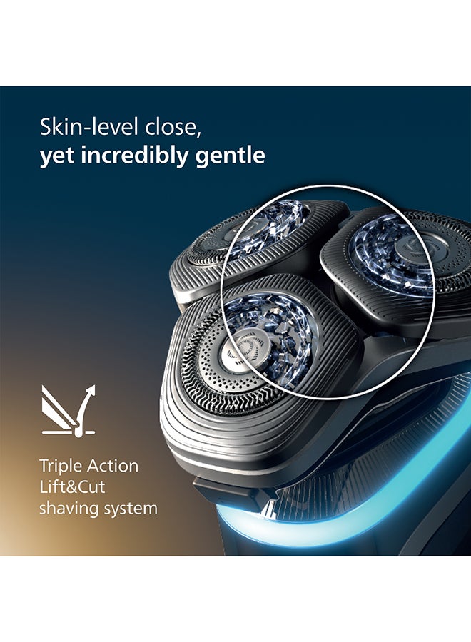 i9000 Prestige Wet & Dry Shaver XP9202/10 | Ultra-close, gentle shave | Flexible heads adapt to contours | Comfort for sensitive skin | Charging stand | 60 min cordless | Travel case - image 4