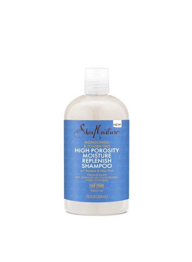 High Porosity Moisture Replenish Shampoo for Curly and Coily Hair Sulfate-Free Hair Shampoo 13 oz