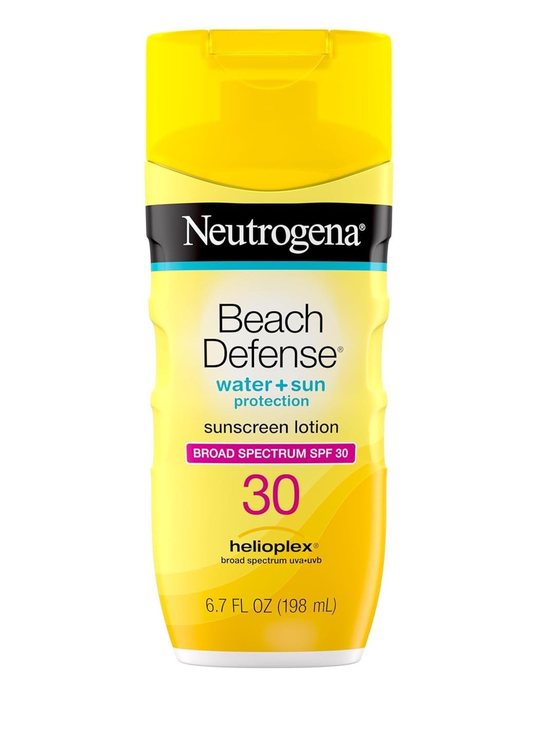 Sunscreen Lotion Beach Defense SPF 30, Face and Body Sunscreen, Oil Free, Fast Absorbing, Oxybenzone Free Sun Care 6.7 Fl Oz (Pack of 1)Fluid Ounce