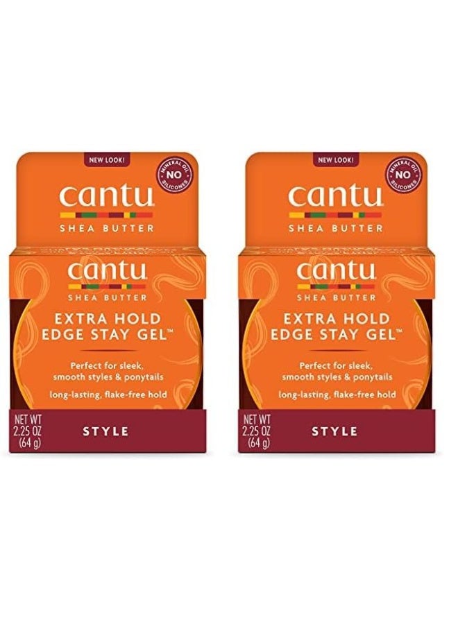 Extra Hold Edge Stay Gel with Shea Butter, Packaging May Vary Pack of 2 Size: 2.25 Ounce (Pack of 2)