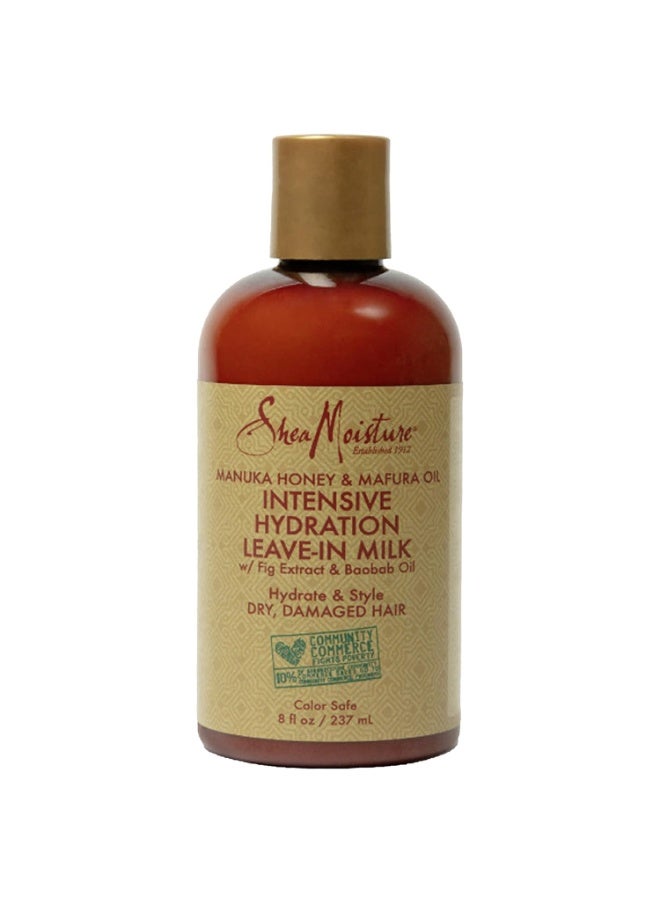 Hydration Hair Milk Manuka Honey and Mafura Oil for Dry Hair to Hydrate and Style Hair 8 oz