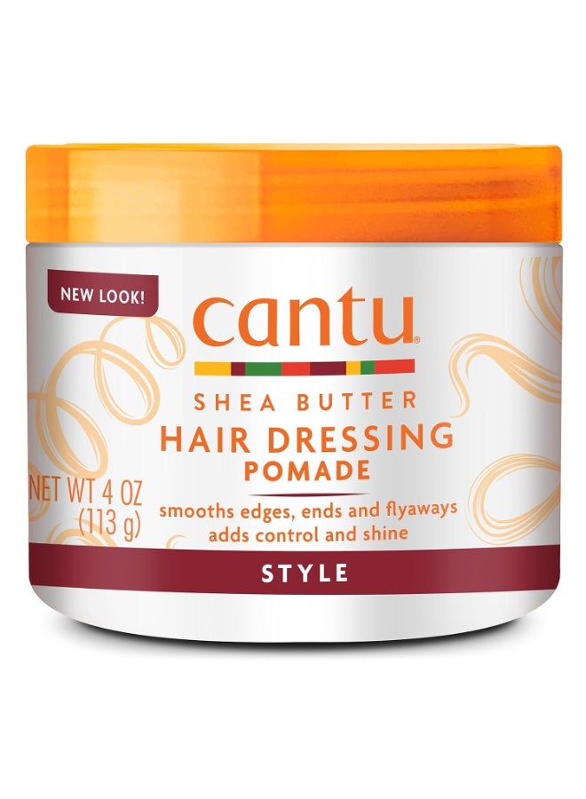 Hair Dressing Pomade with Shea Butter, 4 Ounce