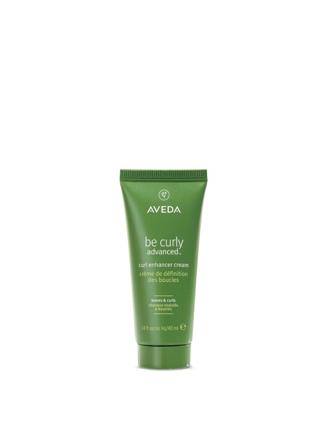Be Curly Advanced Curl Enhancer Cream | Defines Curly and Wavy Hair | Reduces Frizz, Adds Shine | Silicone Free | 98% Naturally Derived* Style: 1.3 Fl Oz - Travel Size