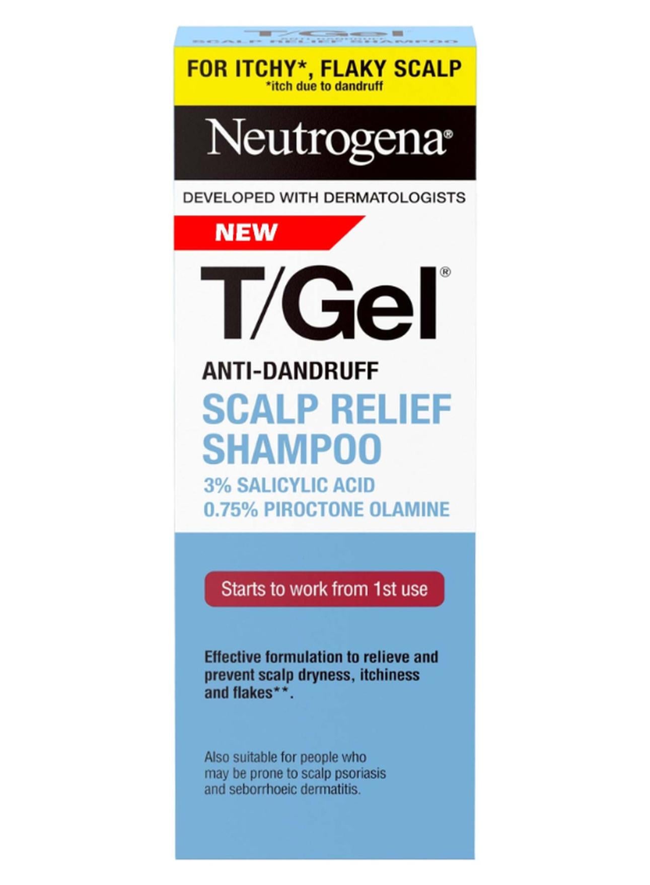 T/Gel Therapeutic Anti Dandruff Shampoo For Treats Itchy And Flaky Scalp Skin 250ml