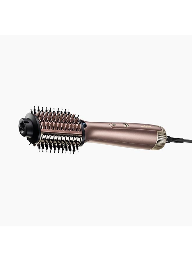 3-in-1 Hot Air Styling Brush, Wet to Dry Hair with Powerful Ionic Technology, Smooths, Volumizes & Straightens Thick, Curly or Frizzy Hair Gold