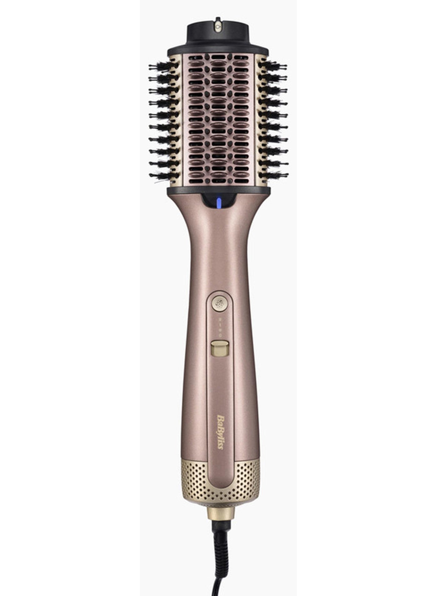 3-in-1 Hot Air Styling Brush, Wet to Dry Hair with Powerful Ionic Technology, Smooths, Volumizes & Straightens Thick, Curly or Frizzy Hair Gold 1.04 kilogram