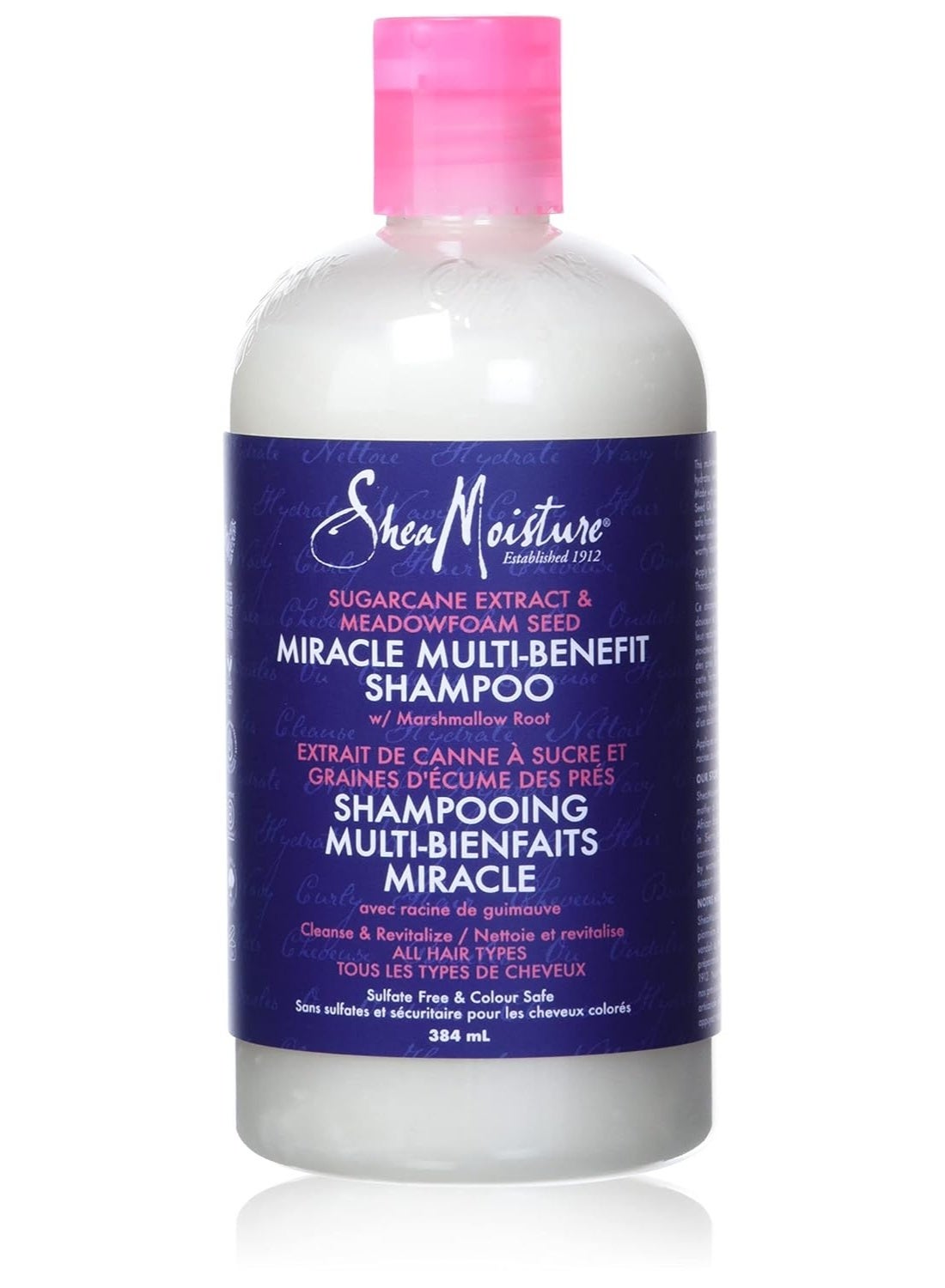 SheaMoisture Silicone Free Shampoo for Dry Hair Sugarcane Extract and Meadowfoam Paraben Free Shampoo 13 oz