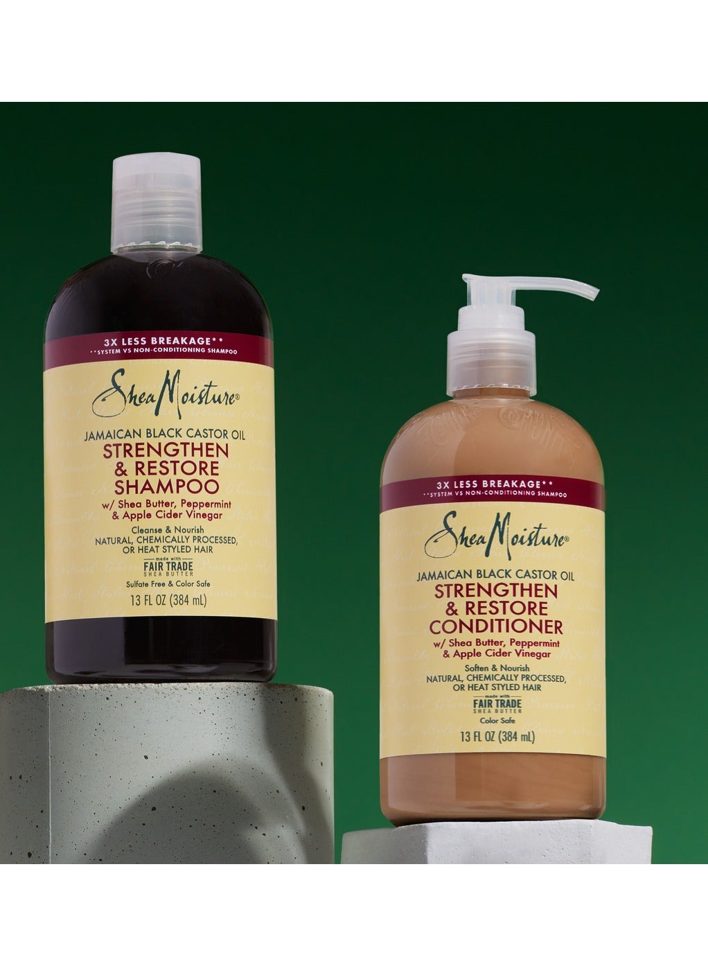 Strengthen And Restore Shampoo With Pure Jamaican Black Castor Oil For Damaged Hair 384ml 384ml - image 5