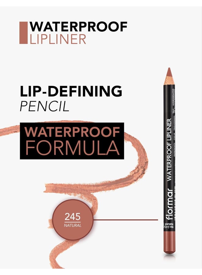 F/M Waterproof Lipliner Pencil - 245 Natural - image 5