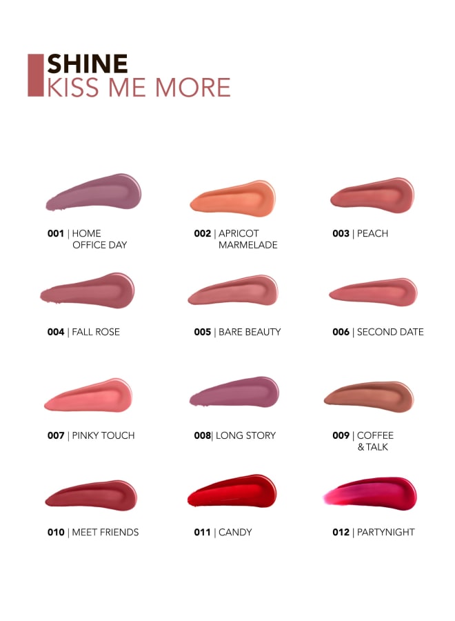 Shine Kiss Me More Liquid Lipstick – 006 Second Date – High-Shine Liquid Lipstick, High Pigment, Smooth Comfortable Wear, Long-Lasting Glossy Finish 006-SECOND DATE - image 10