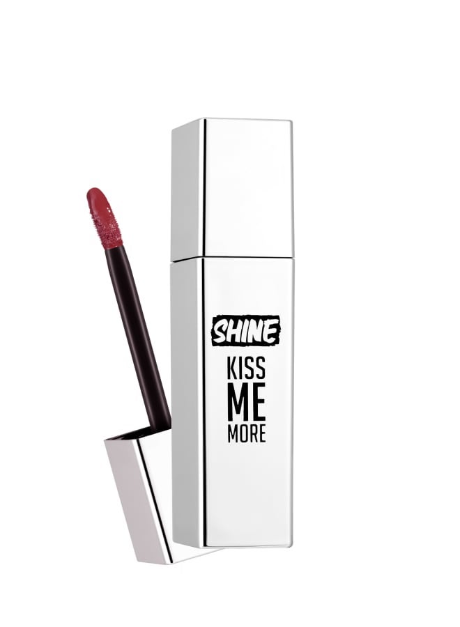 Shine Kiss Me More Liquid Lipstick – 010 Meet Friends – High-Shine Liquid Lipstick, High Pigment, Smooth Comfortable Wear, Long-Lasting Glossy Finish 010-MEET FRIENDS