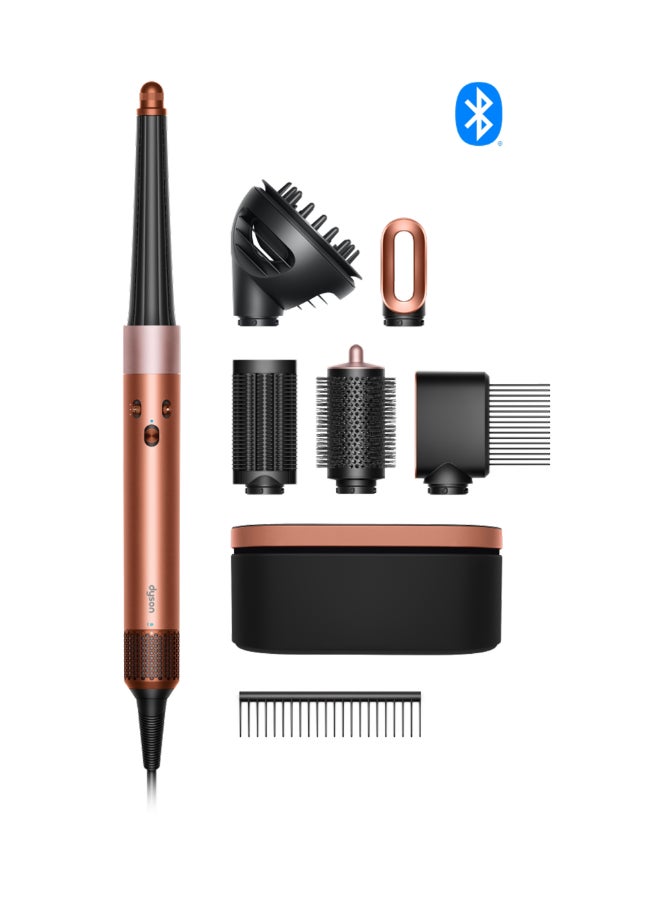 Airwrap Multi-Styler And Dryer - Curly+Coily With Dyson-Designed Presentation Case And Detangling Comb Amber Silk