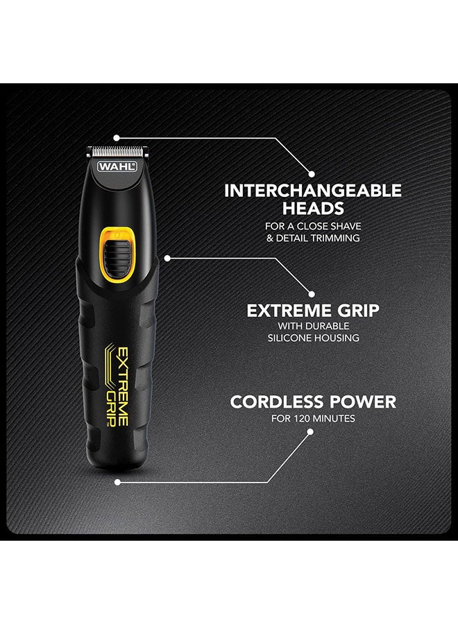Extreme Grip 7-In-1 Multi-Grooming Trimmer For Men | High-Performance Stainless-Steel Blades | 12 Guide Combs With Adjustable Lengths (0.5Mm-11Mm) | 120 Min Runtime - 09893-417 black - image 2