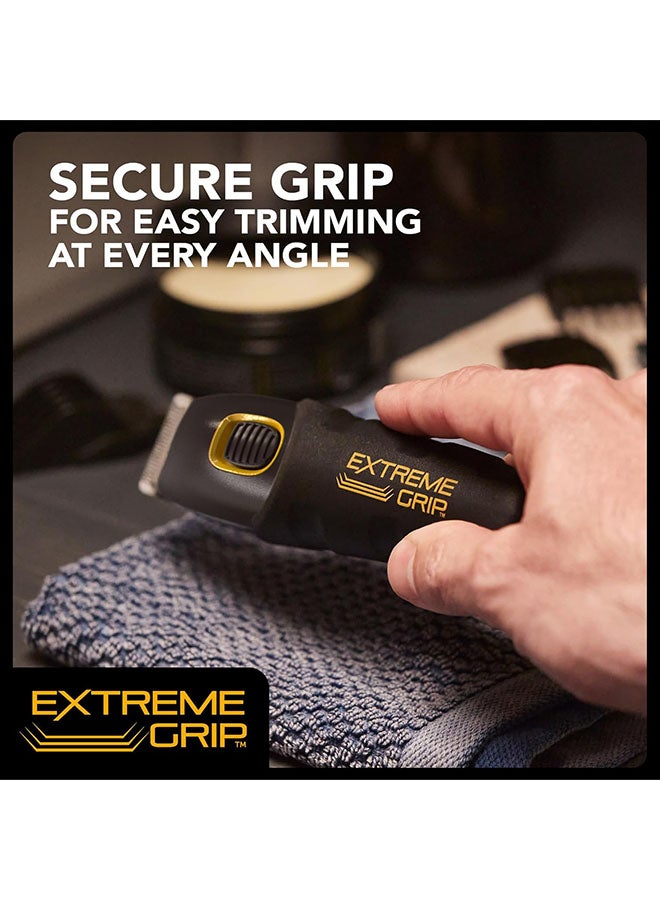 Extreme Grip 7-In-1 Multi-Grooming Trimmer For Men | High-Performance Stainless-Steel Blades | 12 Guide Combs With Adjustable Lengths (0.5Mm-11Mm) | 120 Min Runtime - 09893-417 black - image 4