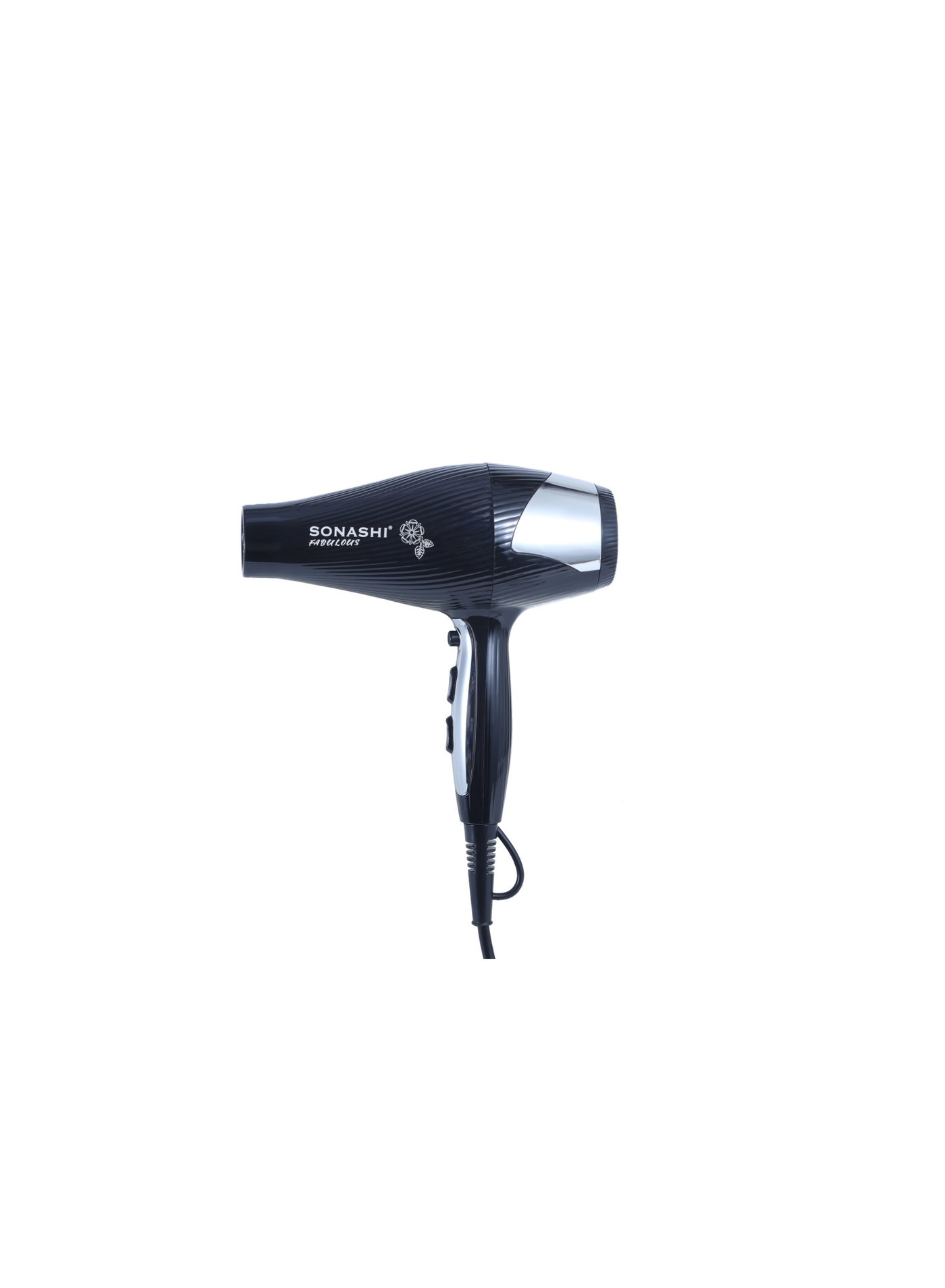 3200W Professional Hair Dryer with Cold & Hot Wind | 2 Speed & 3 Heat Settings with Cool Shot Function | AC Motor for Powerful Performance | Adjustable Airflow & Temperature Control | SHD-3055 Black/Silver - image 2