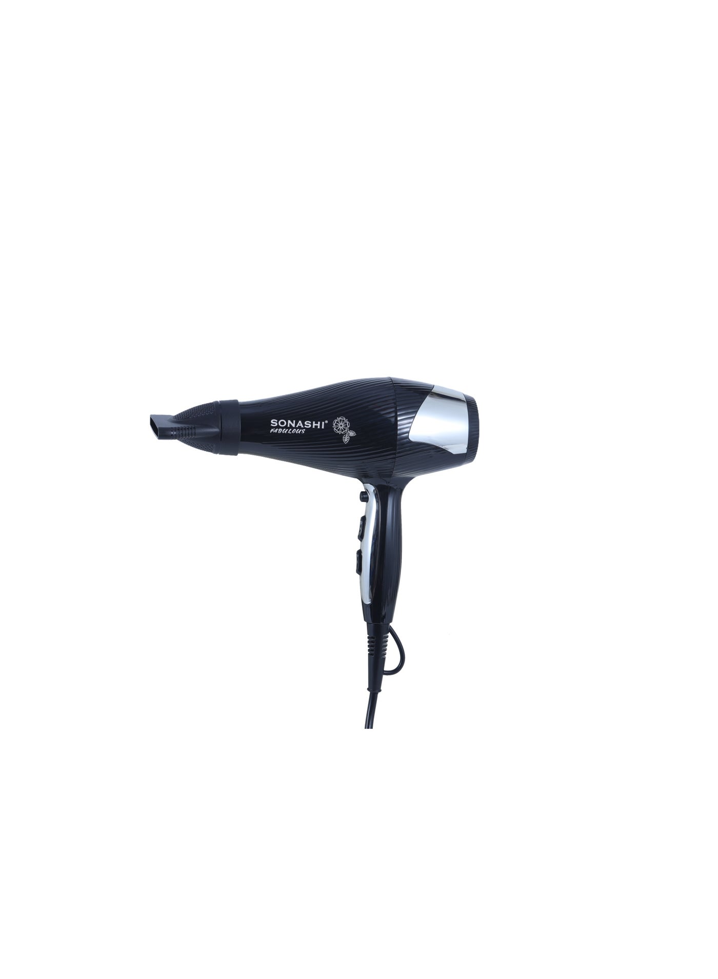 3200W Professional Hair Dryer with Cold & Hot Wind | 2 Speed & 3 Heat Settings with Cool Shot Function | AC Motor for Powerful Performance | Adjustable Airflow & Temperature Control | SHD-3055 Black/Silver - image 4
