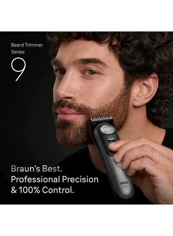 Braun Beard Trimmer Series 9, +7 Barbering Tools, 50 Lengths, ProBlade, BT9520 black - image 2